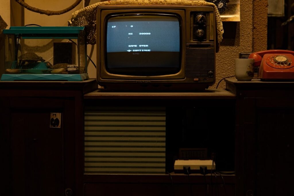 Photo Retro gaming setup