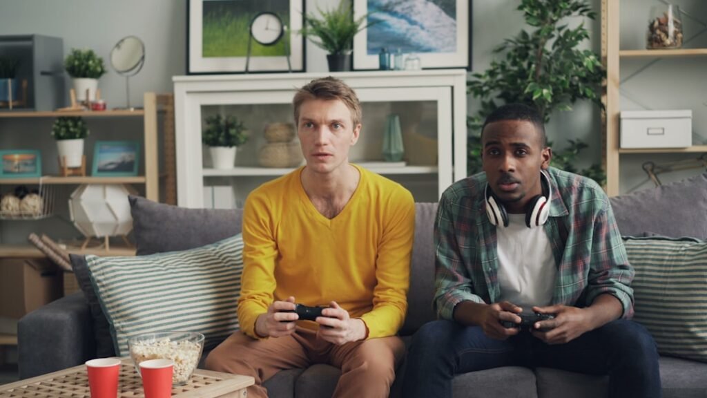 Photo Excited gamers