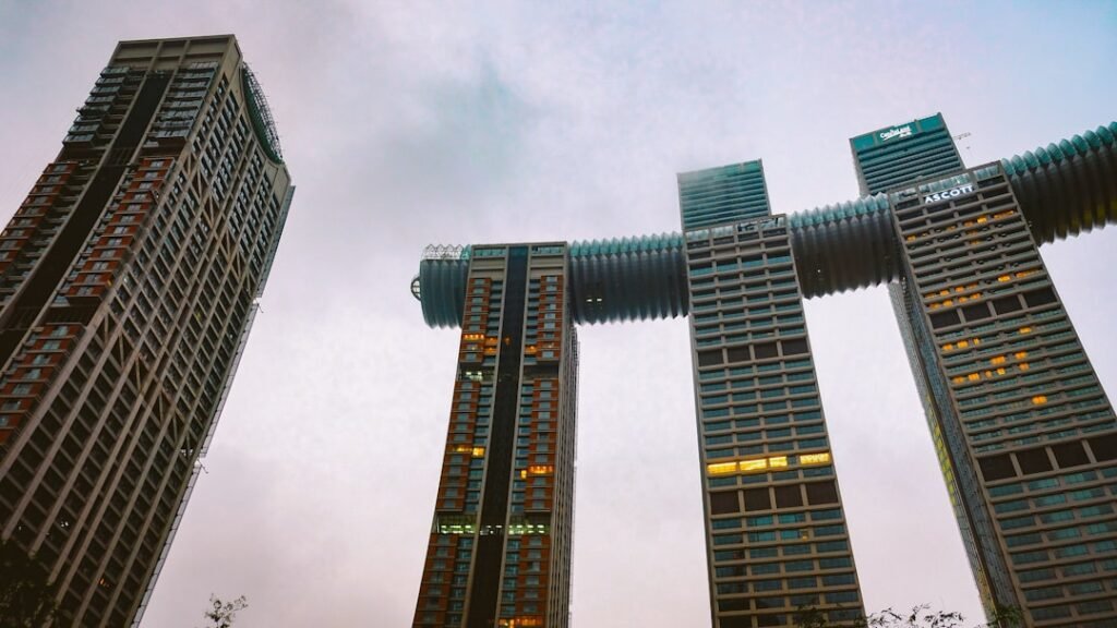 Photo Urban skyscrapers